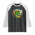 Funny Tacos Dinosaur Raglan Shirt Mexican Food Lover Gift TS12 Black White Print Your Wear