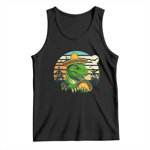 Funny Tacos Dinosaur Tank Top Mexican Food Lover Gift TS12 Black Print Your Wear