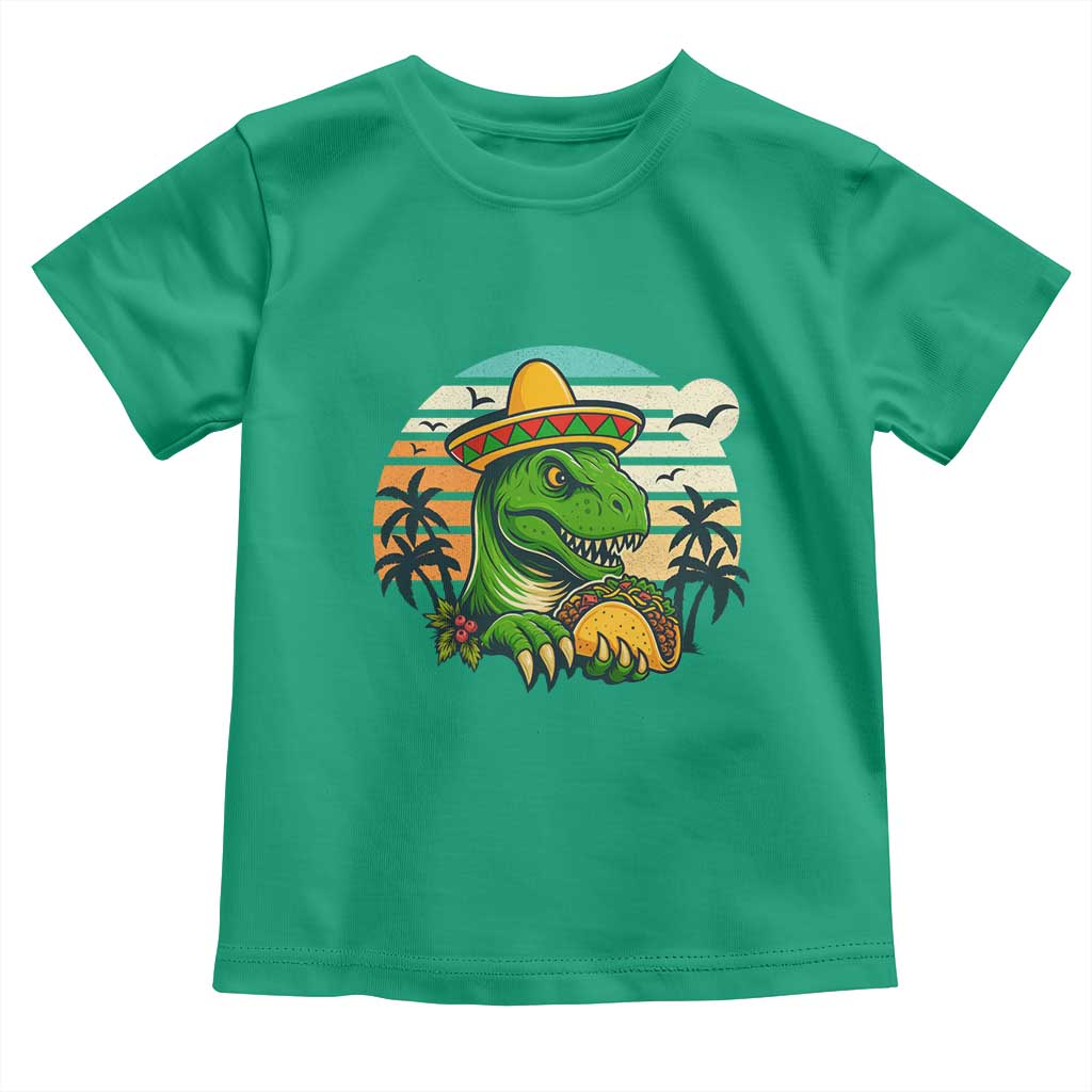 Funny Tacos Dinosaur Toddler T Shirt Mexican Food Lover Gift TS12 Irish Green Print Your Wear