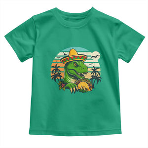 Funny Tacos Dinosaur Toddler T Shirt Mexican Food Lover Gift TS12 Irish Green Print Your Wear