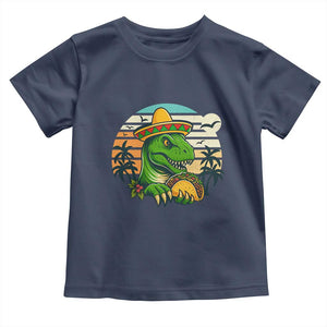 Funny Tacos Dinosaur Toddler T Shirt Mexican Food Lover Gift TS12 Navy Print Your Wear
