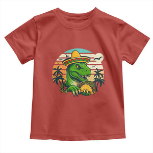 Funny Tacos Dinosaur Toddler T Shirt Mexican Food Lover Gift TS12 Red Print Your Wear