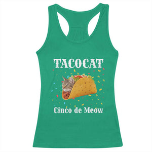 Funny Taco Cat Cinco De Meow Racerback Tank Top Mexican Food Lover Gift TS12 Irish Green Print Your Wear