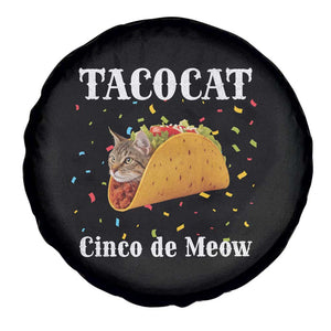 Funny Taco Cat Cinco De Meow Spare Tire Cover Mexican Food Lover Gift TS12 Print Your Wear
