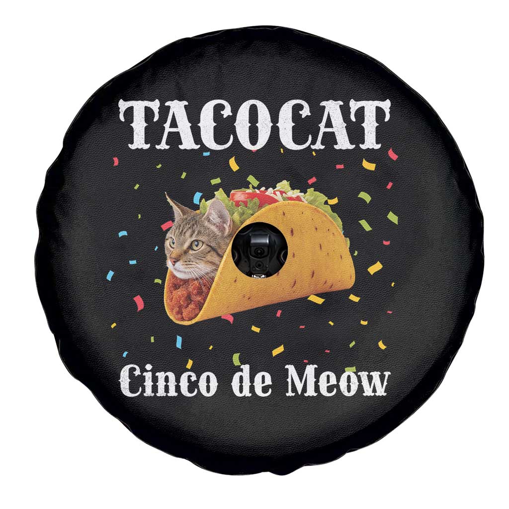 Funny Taco Cat Cinco De Meow Spare Tire Cover Mexican Food Lover Gift TS12 Print Your Wear