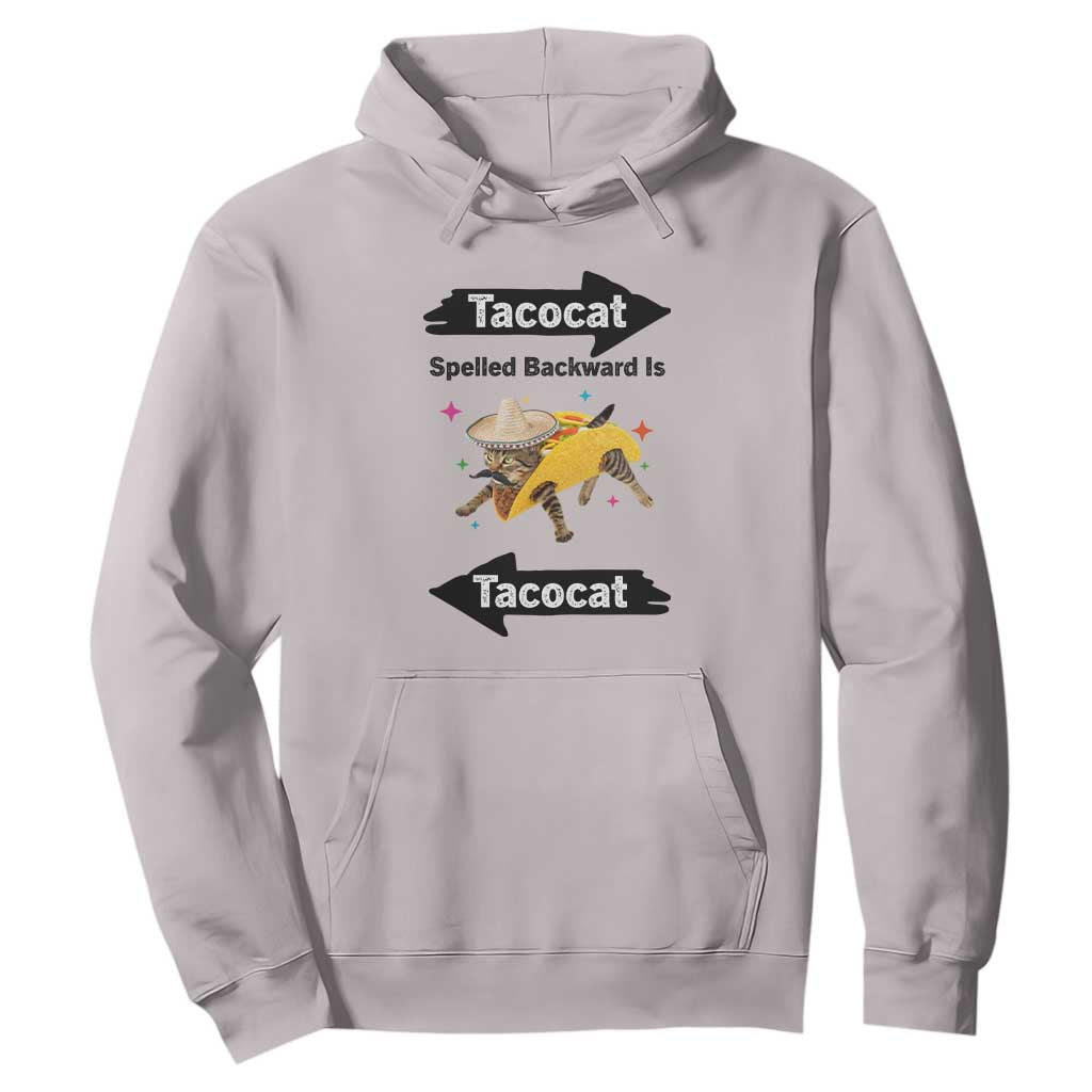 Funny Tacocat Spelled Backward Is Tacocat Hoodie Mexican Food Lover Gift TS12 Ice Gray Print Your Wear