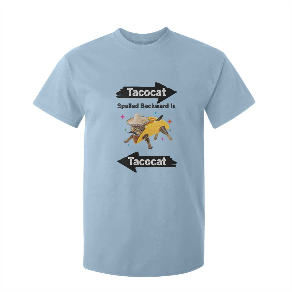 Funny Tacocat Spelled Backward Is Tacocat T Shirt For Kid Mexican Food Lover Gift TS12 Light Blue Print Your Wear