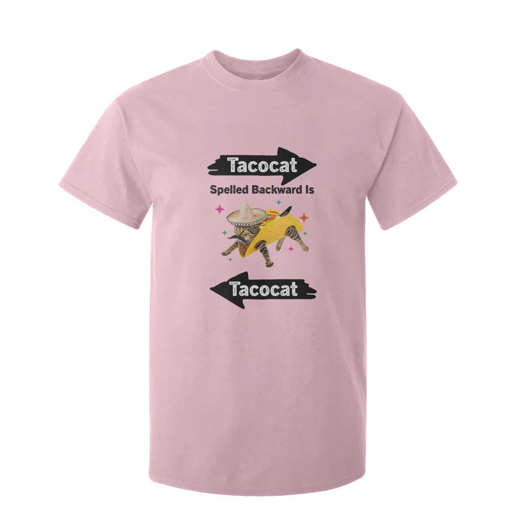 Funny Tacocat Spelled Backward Is Tacocat T Shirt For Kid Mexican Food Lover Gift TS12 Light Pink Print Your Wear