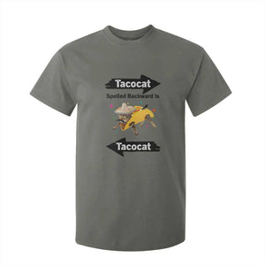 Funny Tacocat Spelled Backward Is Tacocat T Shirt For Kid Mexican Food Lover Gift TS12 Military Green Print Your Wear