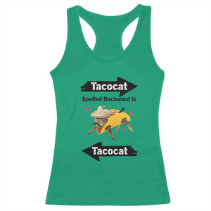 Funny Tacocat Spelled Backward Is Tacocat Racerback Tank Top Mexican Food Lover Gift TS12 Irish Green Print Your Wear