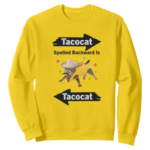 Funny Tacocat Spelled Backward Is Tacocat Sweatshirt Mexican Food Lover Gift TS12 Daisy Print Your Wear