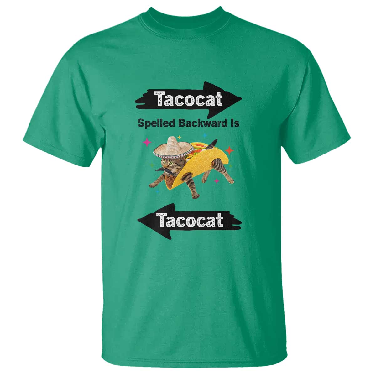 Funny Tacocat Spelled Backward Is Tacocat T Shirt Mexican Food Lover Gift TS12 Irish Green Print Your Wear