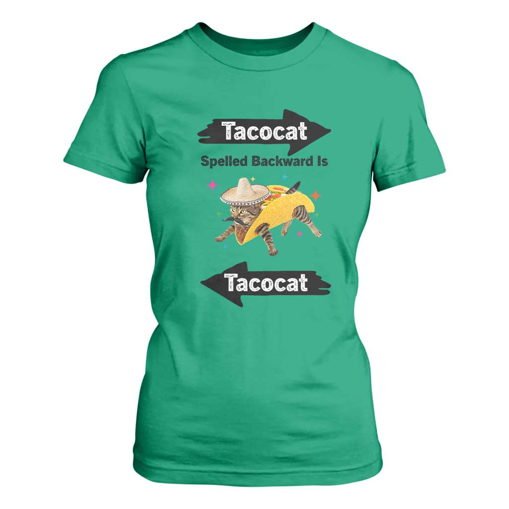 Funny Tacocat Spelled Backward Is Tacocat T Shirt For Women Mexican Food Lover Gift TS12 Irish Green Print Your Wear