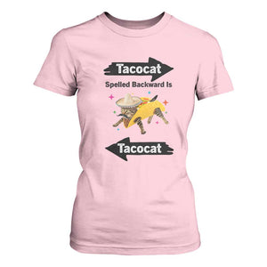 Funny Tacocat Spelled Backward Is Tacocat T Shirt For Women Mexican Food Lover Gift TS12 Light Pink Print Your Wear