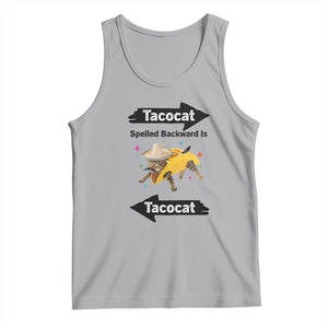 Funny Tacocat Spelled Backward Is Tacocat Tank Top Mexican Food Lover Gift TS12 Athletic Heather Print Your Wear