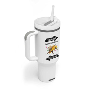 Funny Tacocat Spelled Backward Is Tacocat Tumbler With Handle Mexican Food Lover Gift TS12 Print Your Wear