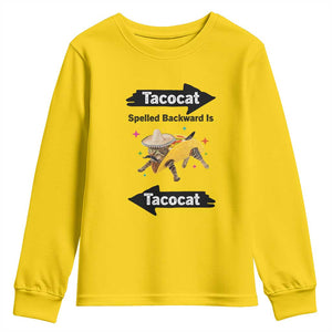 Funny Tacocat Spelled Backward Is Tacocat Youth Sweatshirt Mexican Food Lover Gift TS12 Daisy Print Your Wear