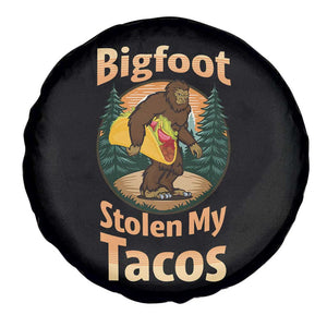 Funny Bigfoot Stole My Tacos Spare Tire Cover Sasquatch Taco Lover TS12 Print Your Wear