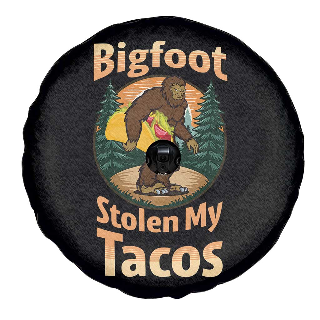 Funny Bigfoot Stole My Tacos Spare Tire Cover Sasquatch Taco Lover TS12 Print Your Wear