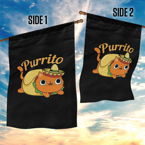 Funny Burrito Lover Gift Garden Flag Purrito Cat TS12 Print Your Wear