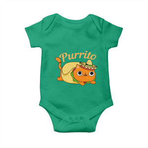 Funny Burrito Lover Gift Baby Onesie Purrito Cat TS12 Irish Green Print Your Wear