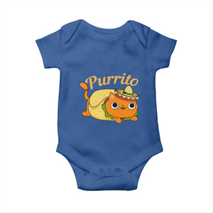 Funny Burrito Lover Gift Baby Onesie Purrito Cat TS12 Royal Blue Print Your Wear