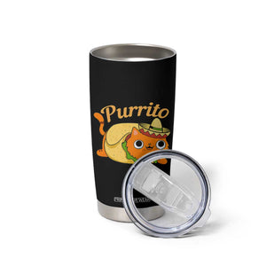 Funny Burrito Lover Gift Tumbler Cup Purrito Cat TS12 Print Your Wear