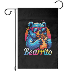 Mexican Food Lover Gift Garden Flag Funny Bearrito TS12 Black Print Your Wear