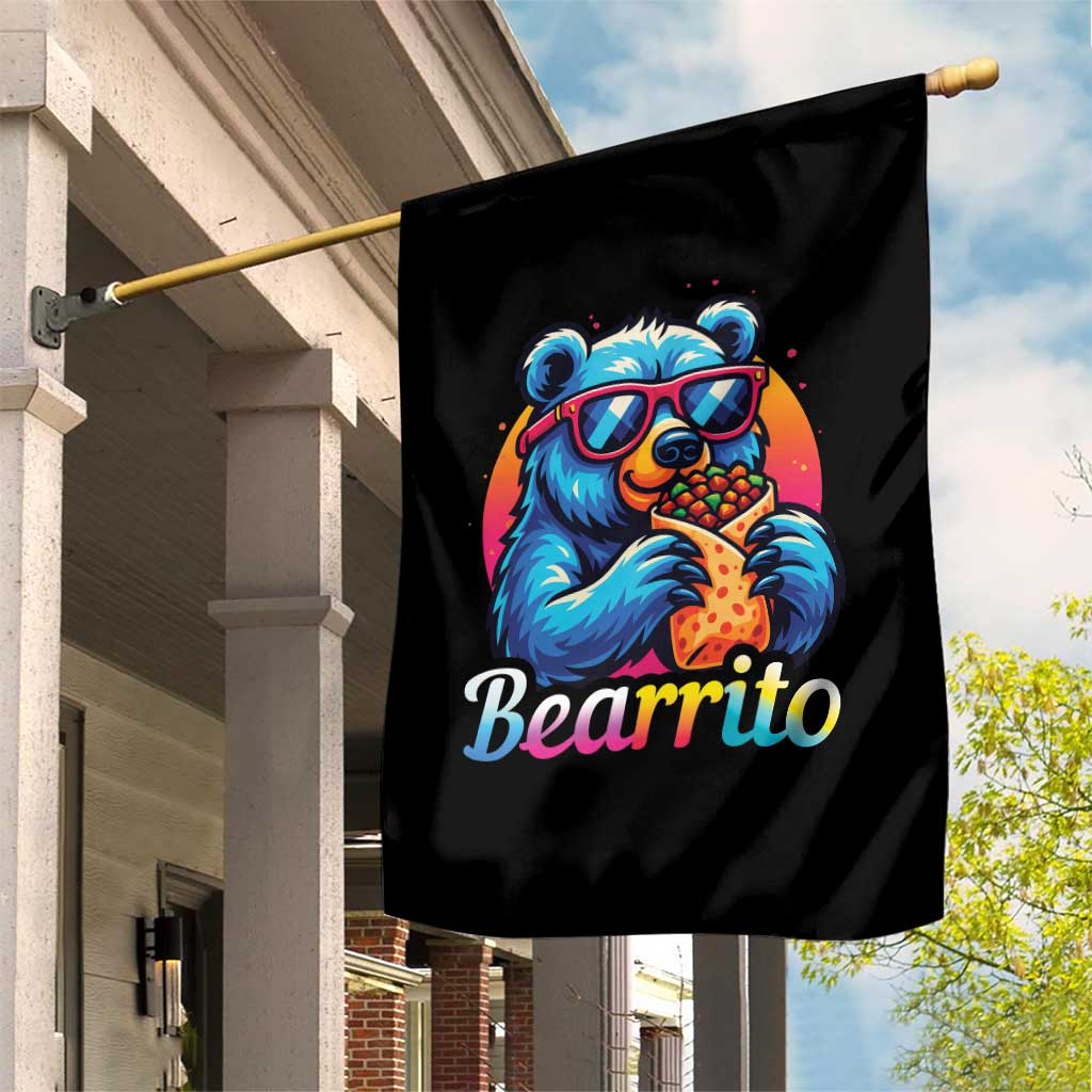 Mexican Food Lover Gift Garden Flag Funny Bearrito TS12 Print Your Wear