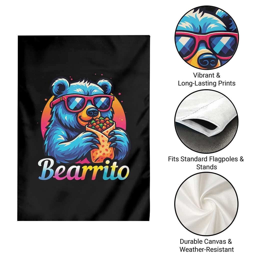 Mexican Food Lover Gift Garden Flag Funny Bearrito TS12 Print Your Wear