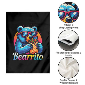 Mexican Food Lover Gift Garden Flag Funny Bearrito TS12 Print Your Wear