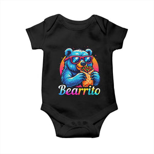 Mexican Food Lover Gift Baby Onesie Funny Bearrito TS12 Black Print Your Wear