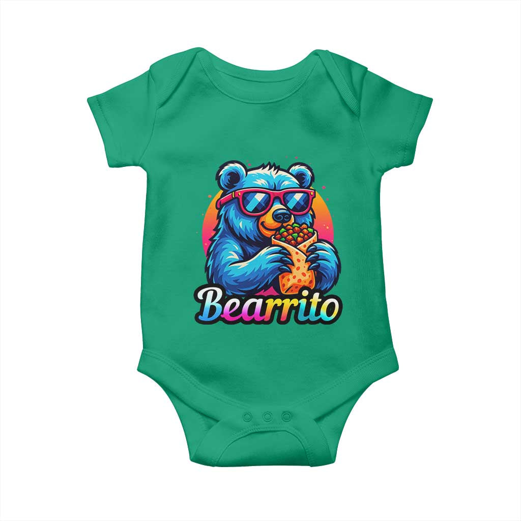 Mexican Food Lover Gift Baby Onesie Funny Bearrito TS12 Irish Green Print Your Wear