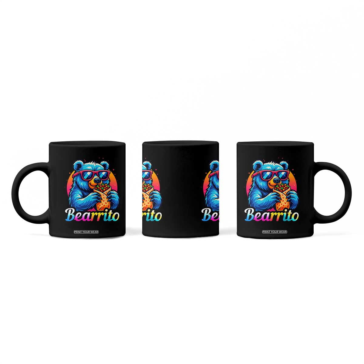 Mexican Food Lover Gift Coffee Mug Funny Bearrito TS12 Print Your Wear