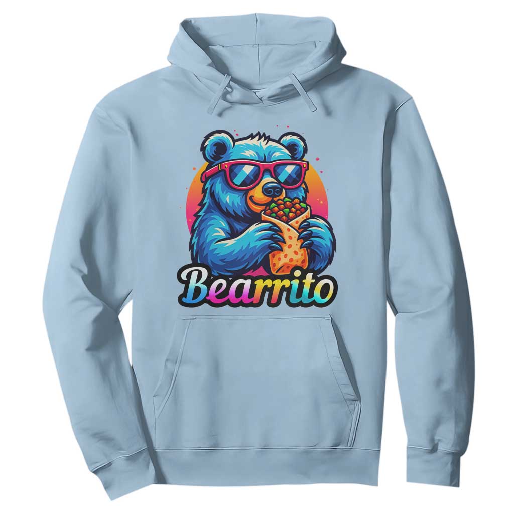 Mexican Food Lover Gift Hoodie Funny Bearrito TS12 Light Blue Print Your Wear
