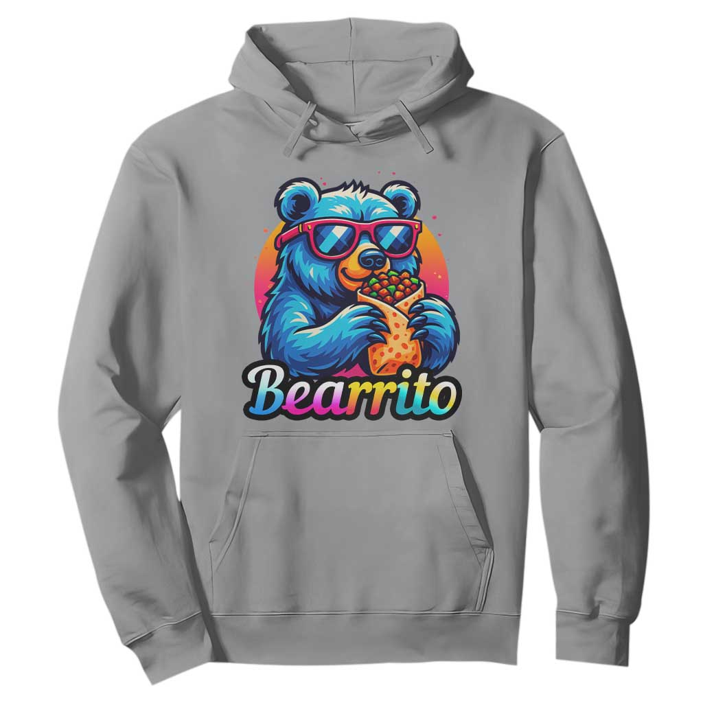Mexican Food Lover Gift Hoodie Funny Bearrito TS12 Sport Gray Print Your Wear