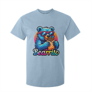 Mexican Food Lover Gift T Shirt For Kid Funny Bearrito TS12 Light Blue Print Your Wear