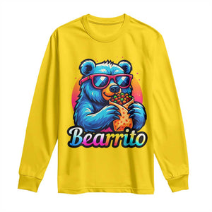 Mexican Food Lover Gift Long Sleeve Shirt Funny Bearrito TS12 Daisy Print Your Wear