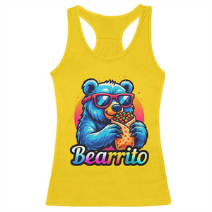 Mexican Food Lover Gift Racerback Tank Top Funny Bearrito TS12 Daisy Print Your Wear
