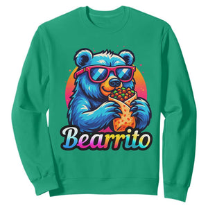 Mexican Food Lover Gift Sweatshirt Funny Bearrito TS12 Irish Green Print Your Wear