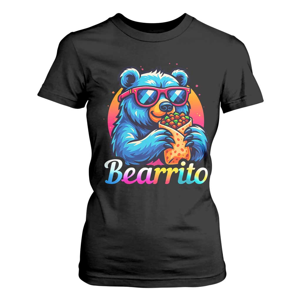 Mexican Food Lover Gift T Shirt For Women Funny Bearrito TS12 Black Print Your Wear