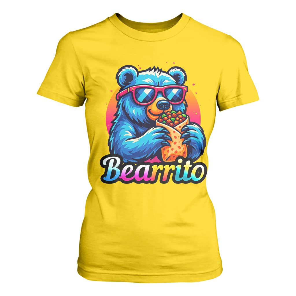 Mexican Food Lover Gift T Shirt For Women Funny Bearrito TS12 Daisy Print Your Wear