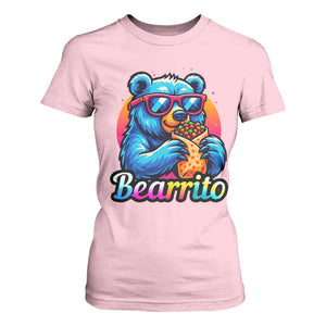 Mexican Food Lover Gift T Shirt For Women Funny Bearrito TS12 Light Pink Print Your Wear