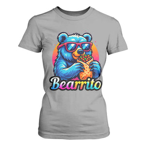 Mexican Food Lover Gift T Shirt For Women Funny Bearrito TS12 Sport Gray Print Your Wear
