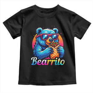 Mexican Food Lover Gift Toddler T Shirt Funny Bearrito TS12 Black Print Your Wear