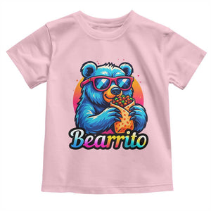 Mexican Food Lover Gift Toddler T Shirt Funny Bearrito TS12 Light Pink Print Your Wear