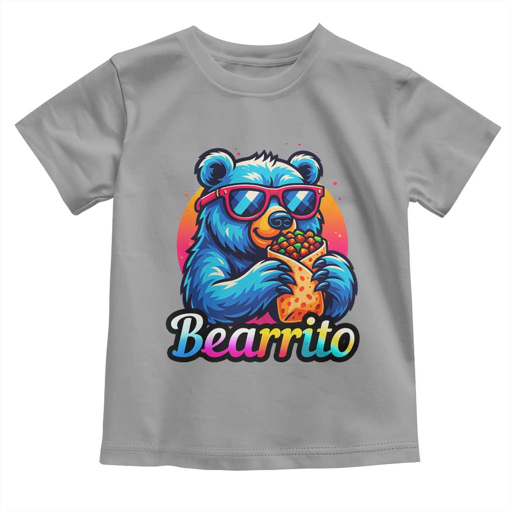 Mexican Food Lover Gift Toddler T Shirt Funny Bearrito TS12 Sport Gray Print Your Wear