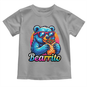 Mexican Food Lover Gift Toddler T Shirt Funny Bearrito TS12 Sport Gray Print Your Wear