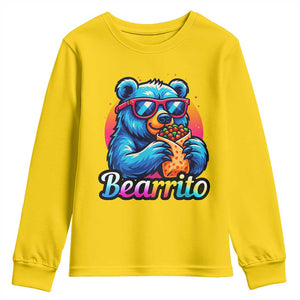 Mexican Food Lover Gift Youth Sweatshirt Funny Bearrito TS12 Daisy Print Your Wear