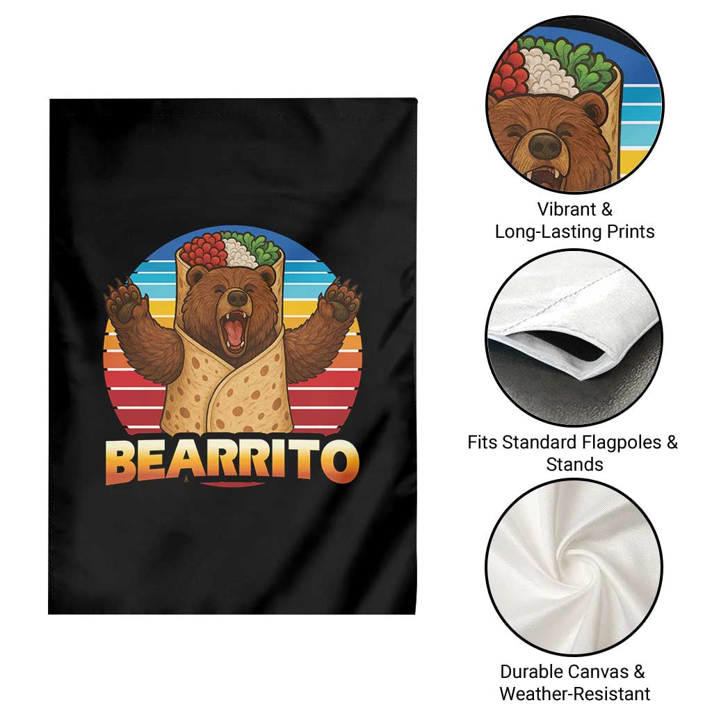 Burrito Lover Gift Garden Flag Funny Bearrito TS12 Print Your Wear